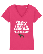 DOBERMAN Tricou mânecă scurtă guler V Damă Evoker