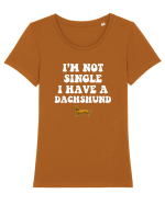 DACHSHUND Tricou mânecă scurtă guler larg fitted Damă Expresser