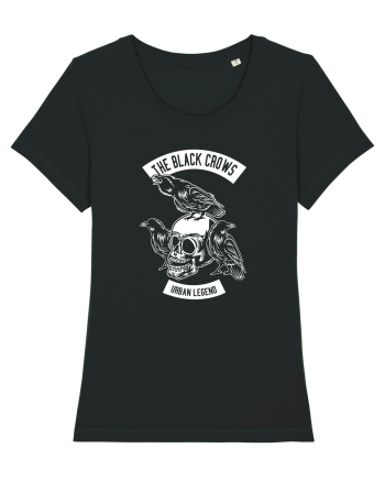 The Black Crows Skull White Black