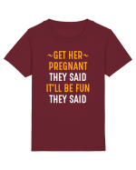 PREGNANT Tricou mânecă scurtă  Copii Mini Creator