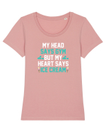 ICE CREAM Tricou mânecă scurtă guler larg fitted Damă Expresser