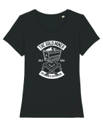 The Gold Miner White Tricou mânecă scurtă guler larg fitted Damă Expresser