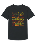 Autumn - Toamna Tricou mânecă scurtă guler larg Bărbat Skater