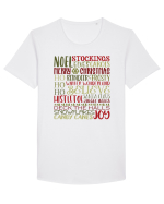 Christmas Tricou mânecă scurtă guler larg Bărbat Skater