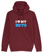 BASEBALL MOM Hanorac cu fermoar Unisex Connector