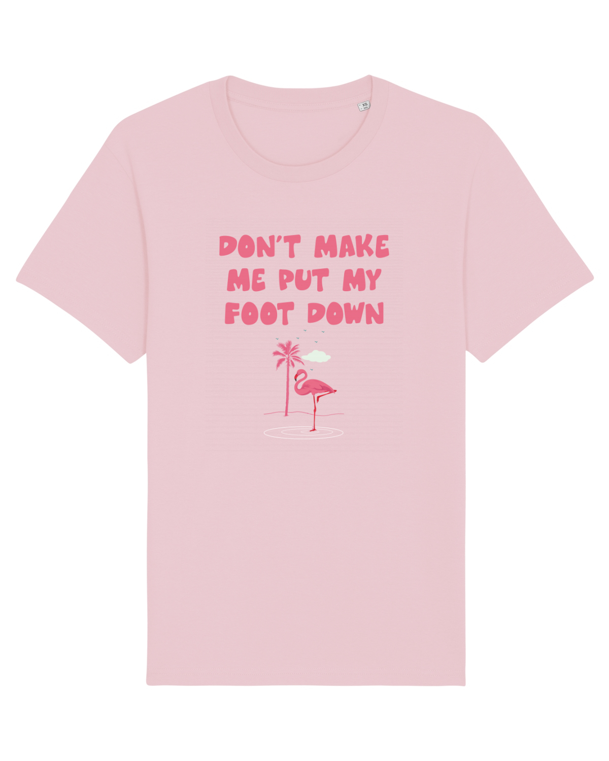 Tricou mânecă scurtă Unisex Rocker Cotton Pink