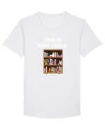 LIBRARIAN Tricou mânecă scurtă guler larg Bărbat Skater