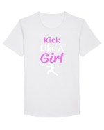 KARATE GIRL Tricou mânecă scurtă guler larg Bărbat Skater