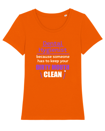 DENTAL HYGIENIST Bright Orange