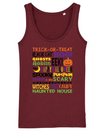 Happy Halloween Burgundy