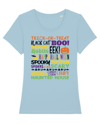 Happy Halloween Sky Blue