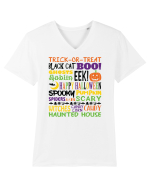 Happy Halloween Tricou mânecă scurtă guler V Bărbat Presenter