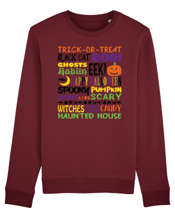 Happy Halloween Burgundy