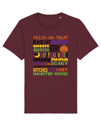 Happy Halloween Burgundy
