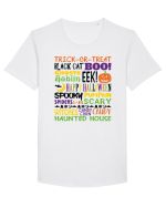 Happy Halloween Tricou mânecă scurtă guler larg Bărbat Skater