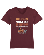 HORSES Tricou mânecă scurtă guler V Bărbat Presenter