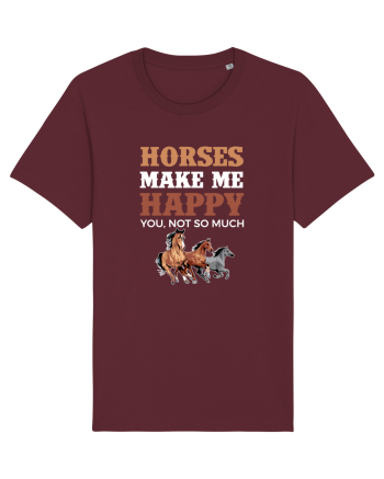 HORSES Burgundy
