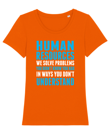 HUMAN RESOURCES Bright Orange