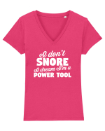 SNORE Tricou mânecă scurtă guler V Damă Evoker