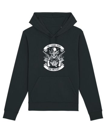 Guns and Glory Skull White Black