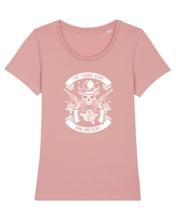 Guns and Glory Skull White Canyon Pink