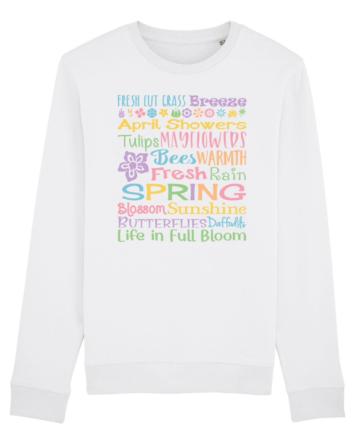 Bluză mânecă lungă Unisex Rise White