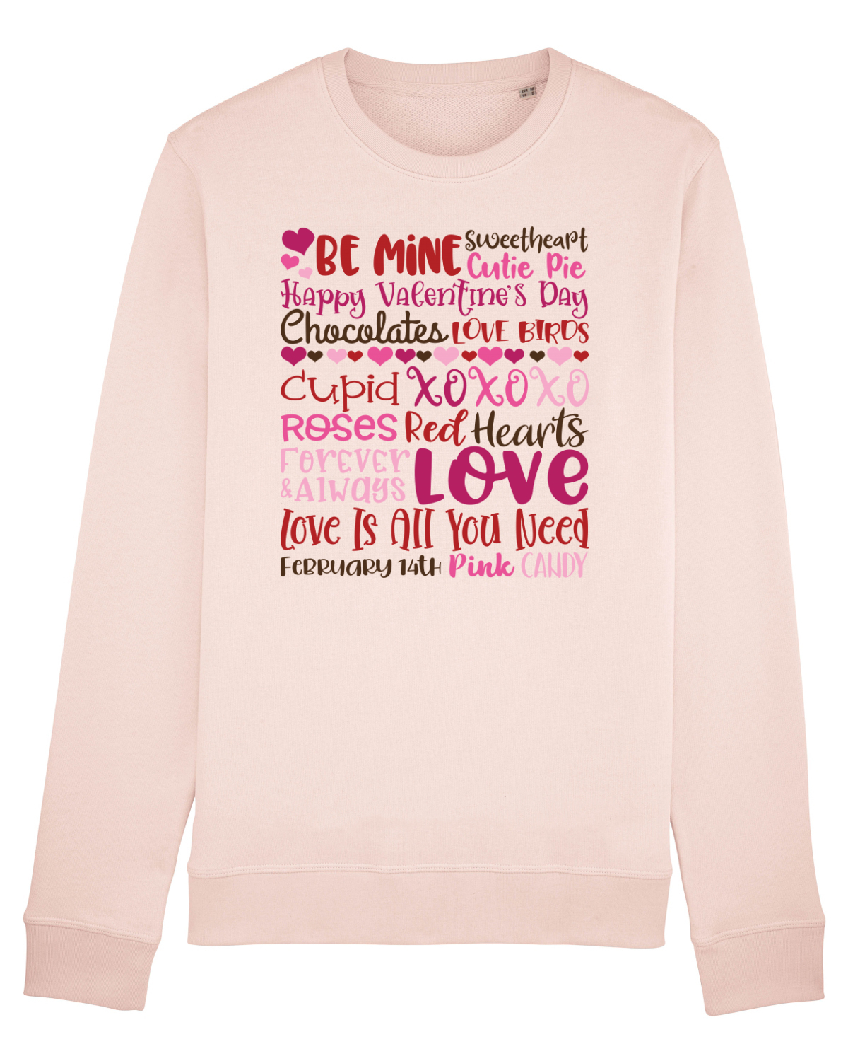 Bluză mânecă lungă Unisex Rise Candy Pink