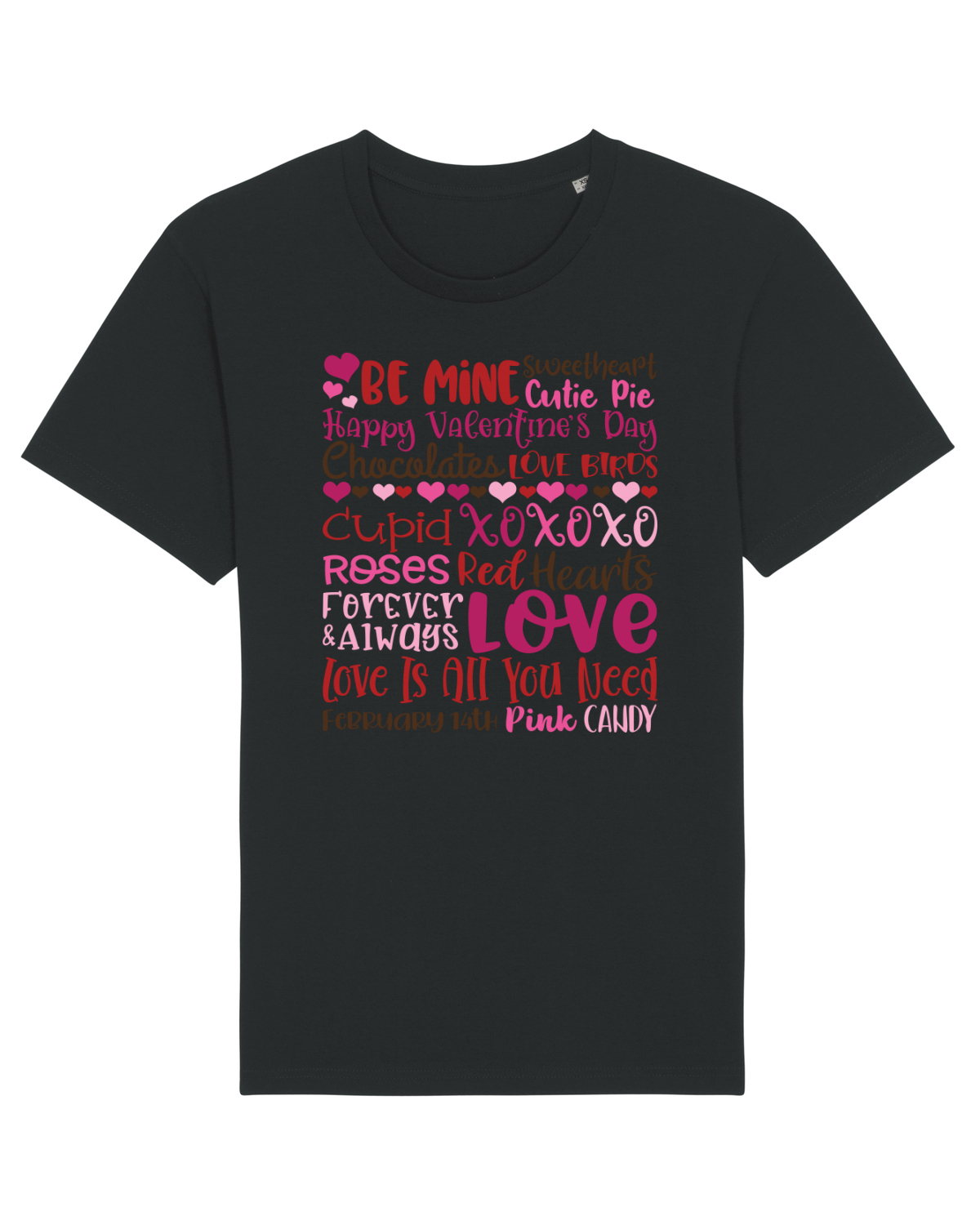 Tricou mânecă scurtă Unisex Rocker Black