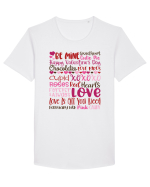 Valentine's Day Tricou mânecă scurtă guler larg Bărbat Skater
