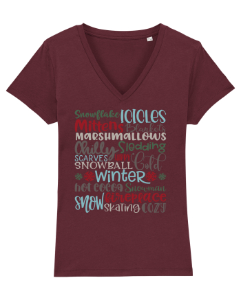 Winter - Iarna Burgundy