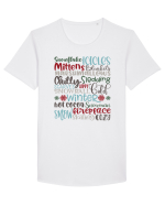 Winter - Iarna Tricou mânecă scurtă guler larg Bărbat Skater