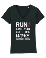 RUN Tricou mânecă scurtă guler V Damă Evoker