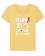 RUN Tricou mânecă scurtă guler larg fitted Damă Expresser