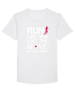 RUN Tricou mânecă scurtă guler larg Bărbat Skater
