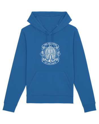 Think like a Captain Skeleton White Royal Blue