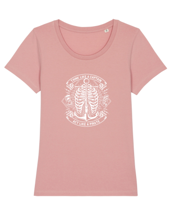Think like a Captain Skeleton White Canyon Pink