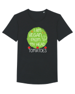 VEGAN Tricou mânecă scurtă guler larg Bărbat Skater