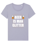 BEER Tricou mânecă scurtă guler larg fitted Damă Expresser