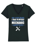 MECHANIC Tricou mânecă scurtă guler V Damă Evoker