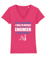 ENGINEER Tricou mânecă scurtă guler V Damă Evoker