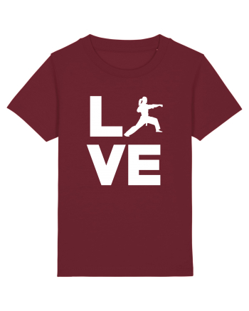 KARATE GIRL Burgundy