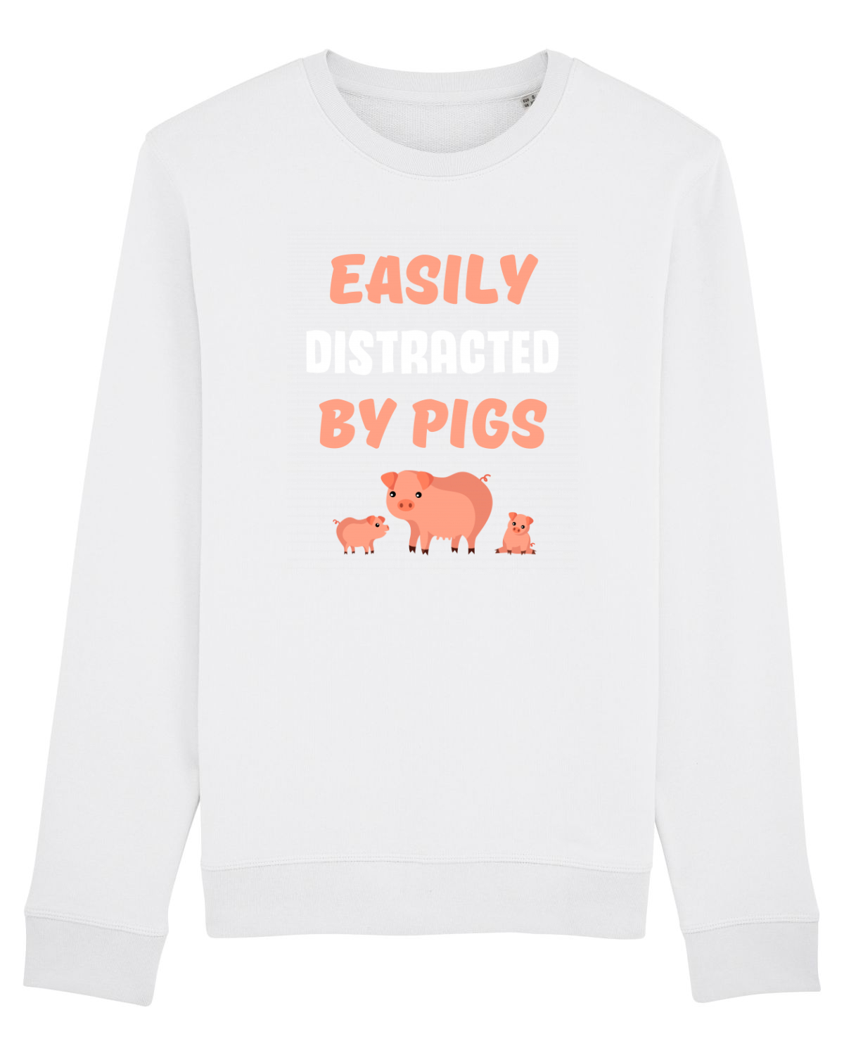 Bluză mânecă lungă Unisex Rise White