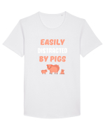PIGS Tricou mânecă scurtă guler larg Bărbat Skater