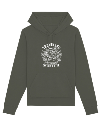 Train Traveller White Khaki