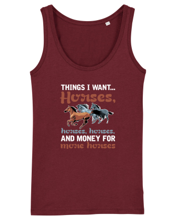 HORSES Burgundy