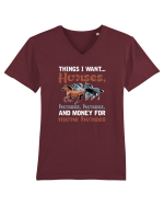 HORSES Tricou mânecă scurtă guler V Bărbat Presenter