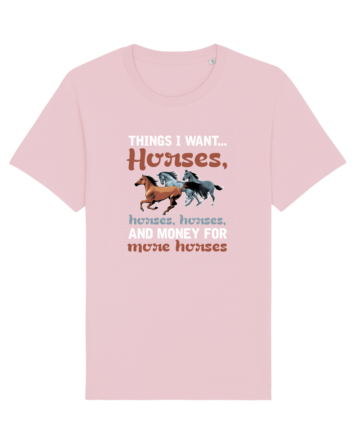 Tricou mânecă scurtă Unisex Rocker Cotton Pink