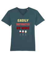 WINE Tricou mânecă scurtă guler V Bărbat Presenter