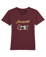 SEWING Tricou mânecă scurtă guler V Bărbat Presenter
