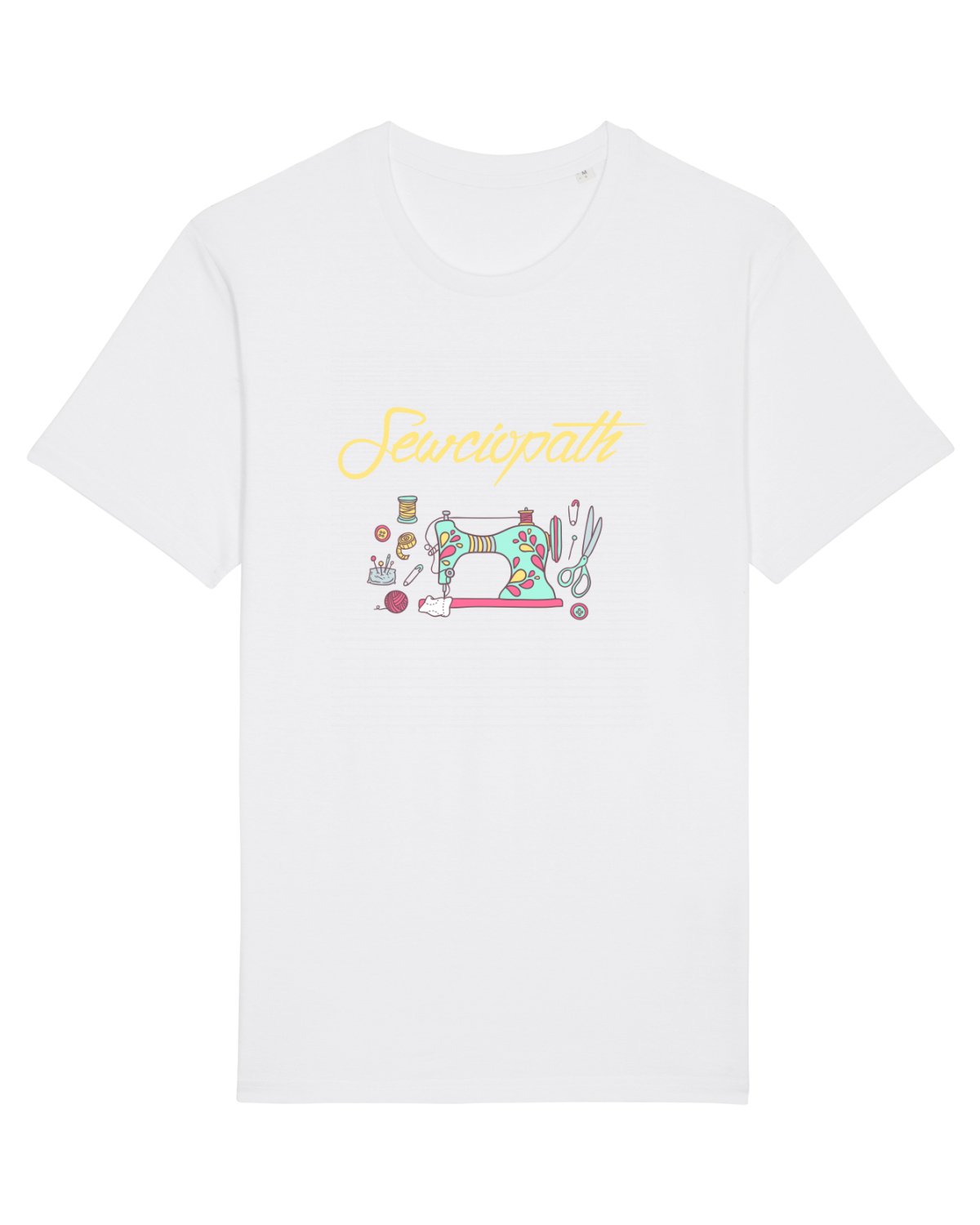 Tricou mânecă scurtă Unisex Rocker White